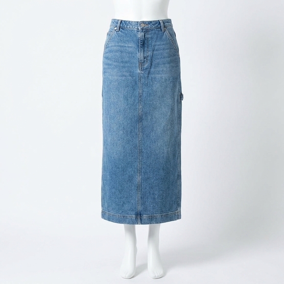 FREE PEOPLE Dresses & Skirts - NEW FREE PEOPLE women's francisco denim maxi skirt in head over heels